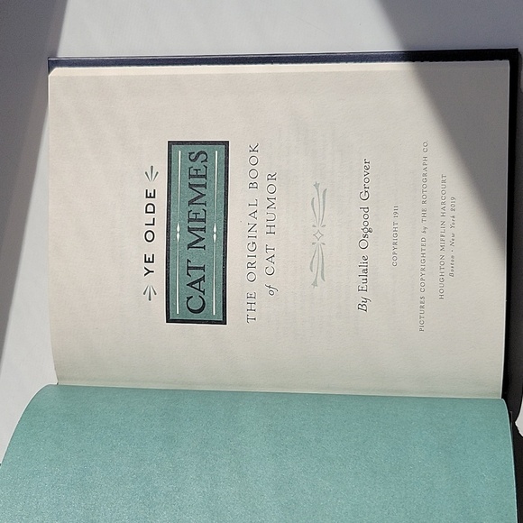 2019 Ye Olde Cat Memes Book Hardcover by Eulalie Osgood Grover Mint Condition - Picture 2 of 5